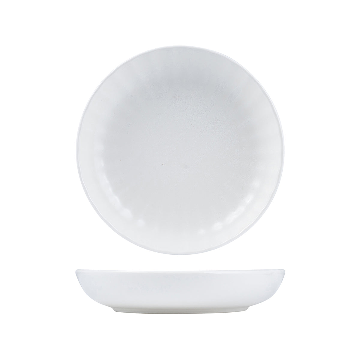 927272-Ctn Moda Porcelain Scalloped Snow Share Bowl 230mm / 1150ml Leisure Coast Hospitality & Packaging
