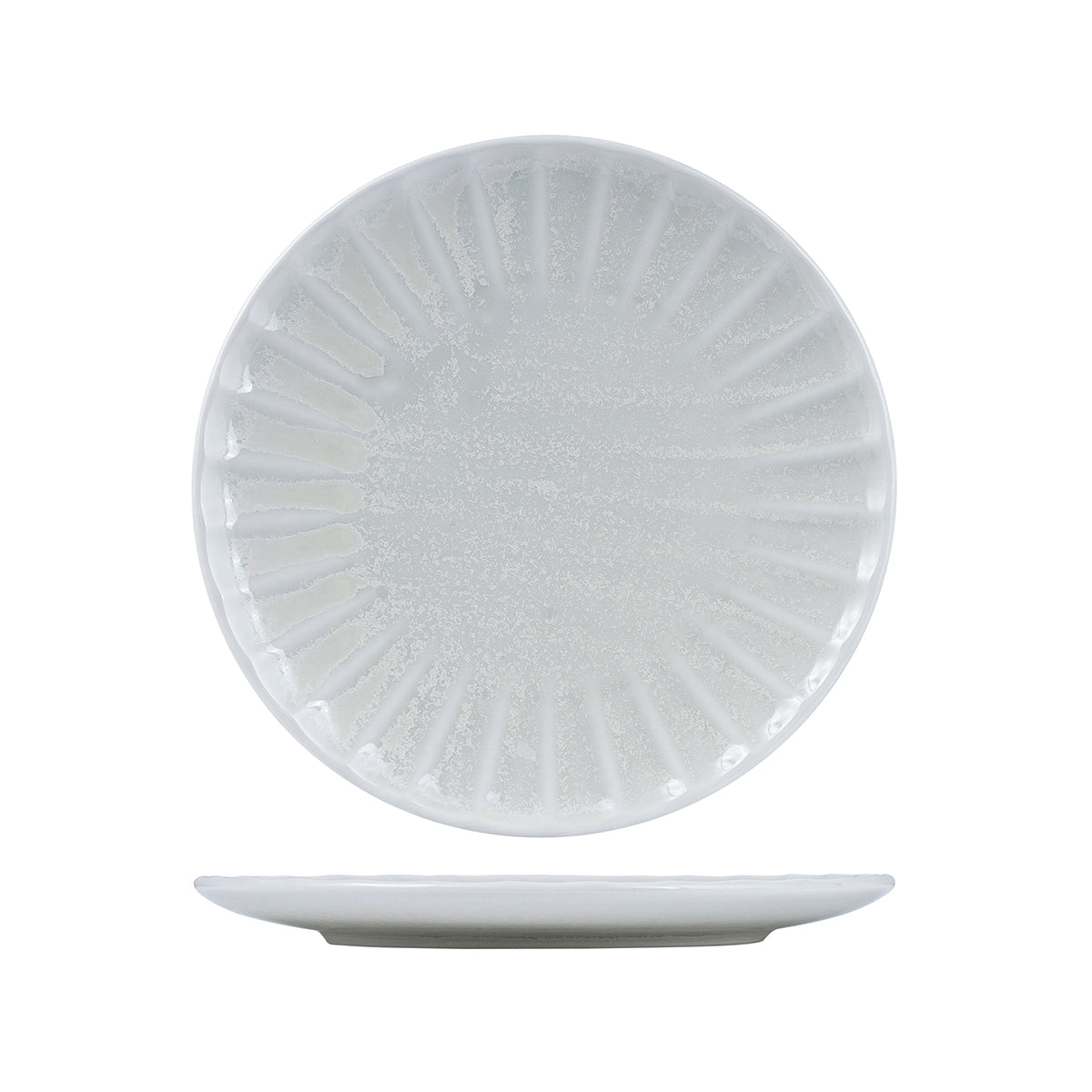 927361-Ctn Moda Porcelain Scalloped Willow Round Plate 205mm Leisure Coast Hospitality & Packaging