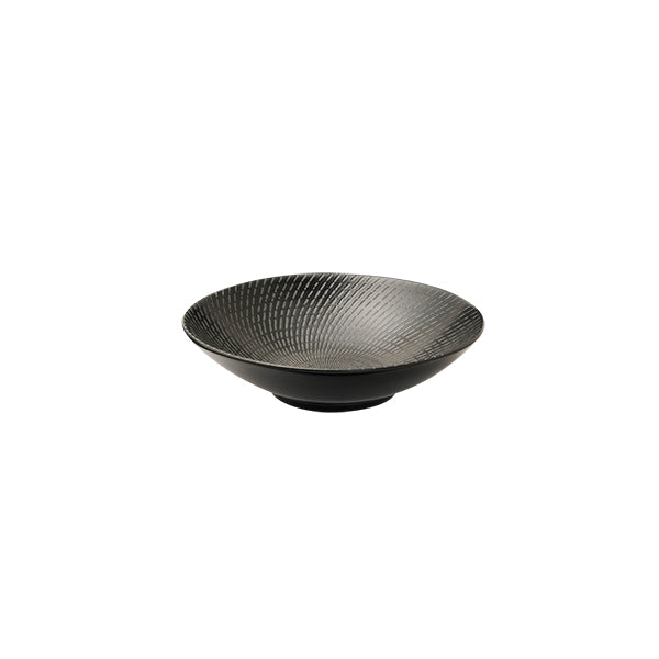 94927-BK Luzerne Zen Black Swirl Round Bowl 190x50mm / 530ml Leisure Coast Hospitality & Packaging