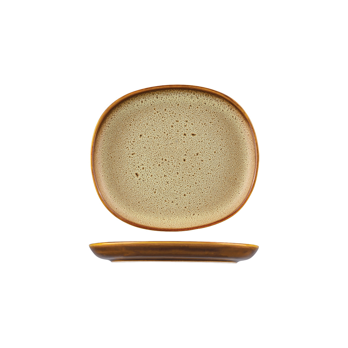 955120-AR Sango Hospitality Ora Arica Oval Coupe Plate 200x175mm Leisure Coast Hospitality & Packaging