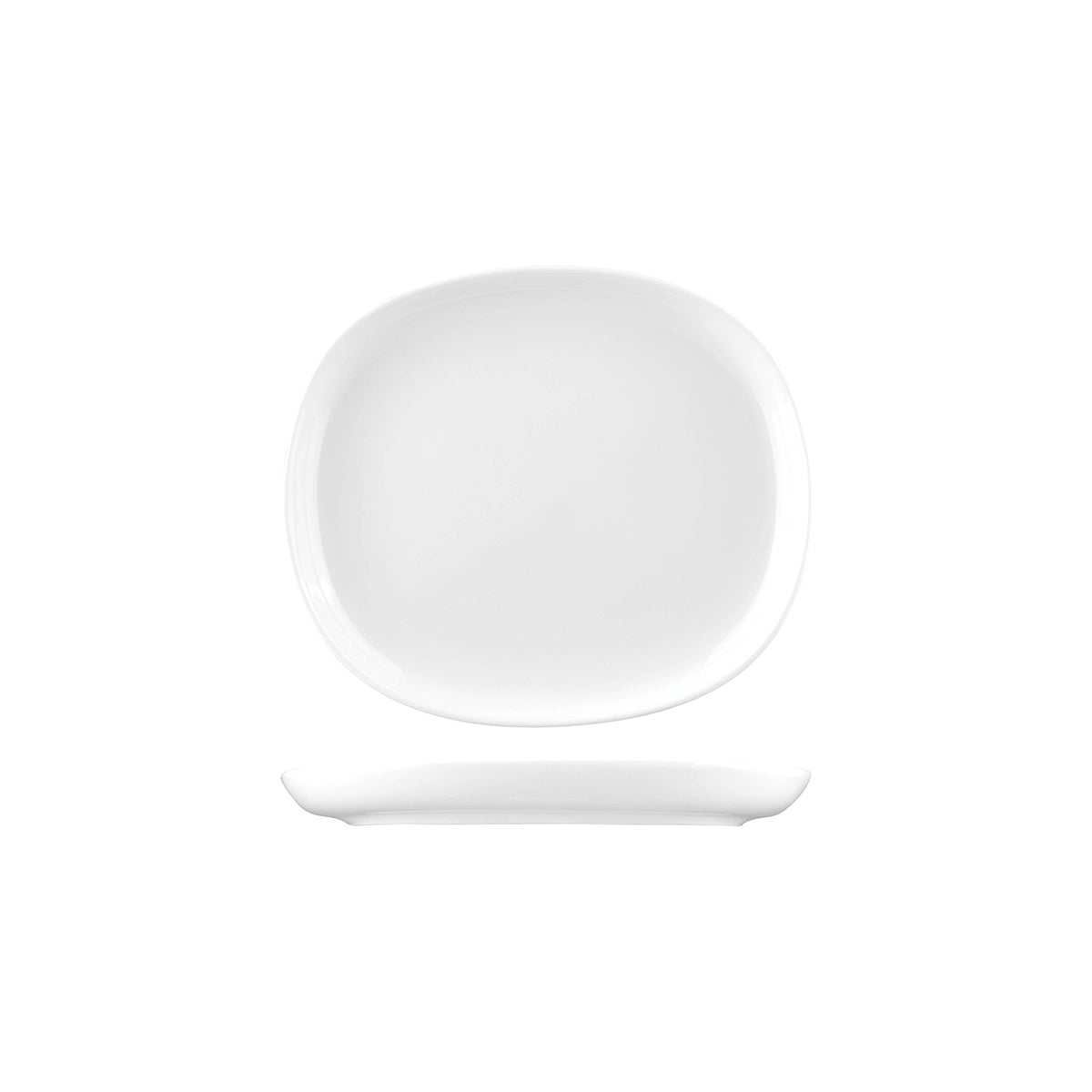 955120 Sango Hospitality Ora White Oval Coupe Plate 200x175mm Leisure Coast Hospitality & Packaging