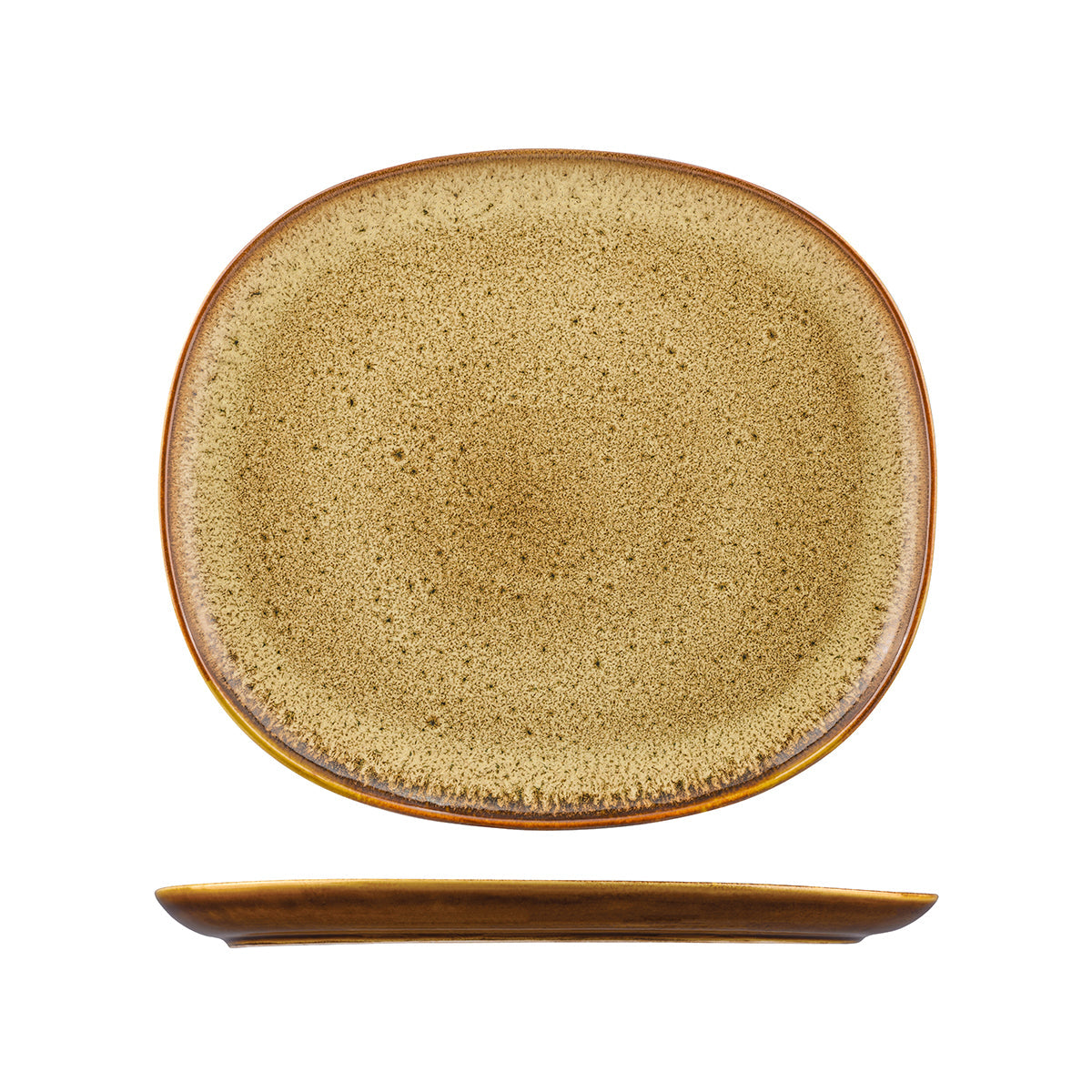955128-AR Sango Hospitality Ora Arica Oval Coupe Plate 285x250mm Leisure Coast Hospitality & Packaging