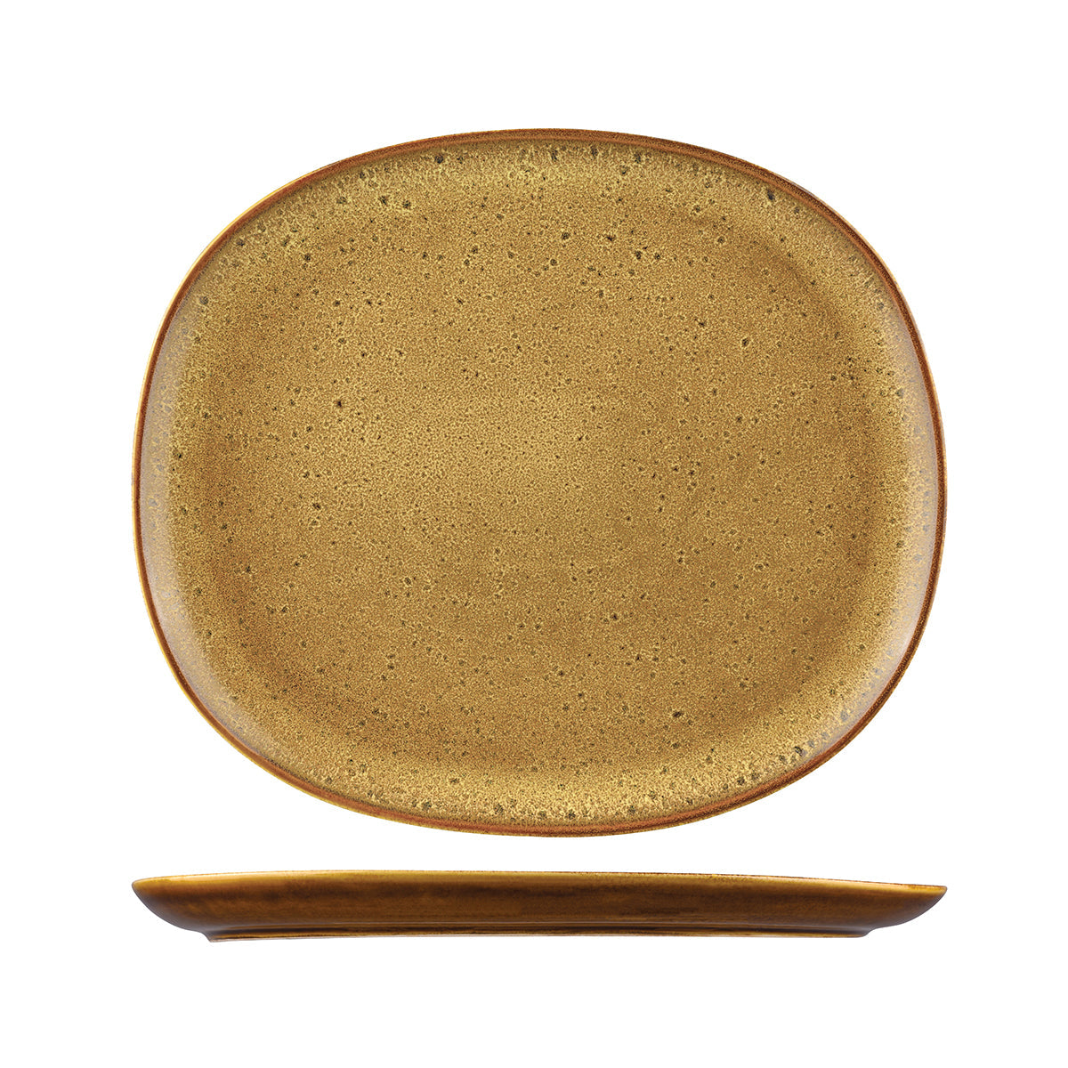 955133-AR Sango Hospitality Ora Arica Oval Coupe Plate 335x295mm Leisure Coast Hospitality & Packaging