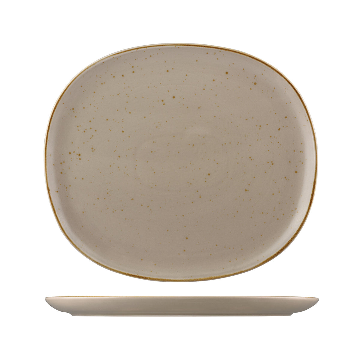 955133-AV Sango Hospitality Ora Avola Oval Coupe Plate 335x295mm Leisure Coast Hospitality & Packaging