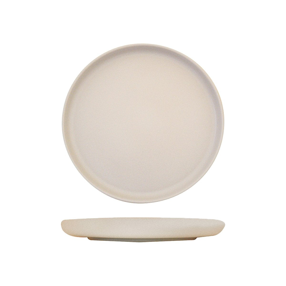959411-TR Eclipe Uno Cream Round Plate Leisure Coast Hospitality Supplies