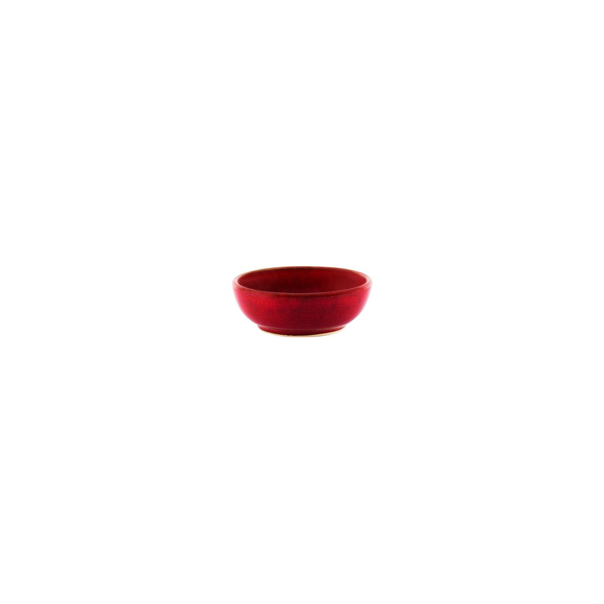98208 Reactive Red Round Sauce Dish 80x30mm / 75ml Leisure Coast Hospitality And Packaging