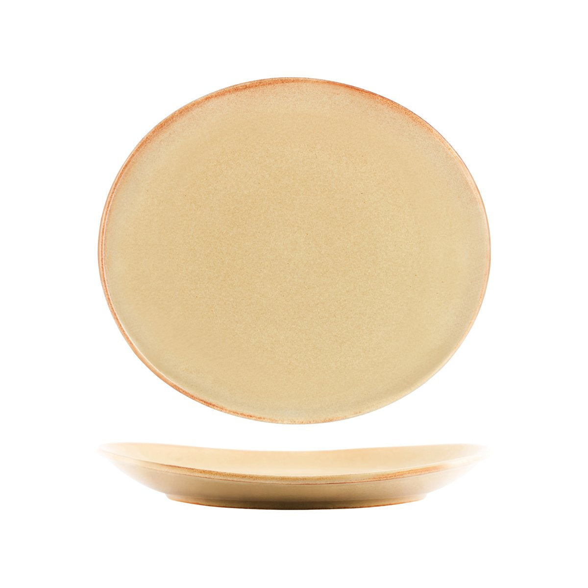 98332 Flame Oval Plate 250x226x30mm Leisure Coast Hospitality And Packaging