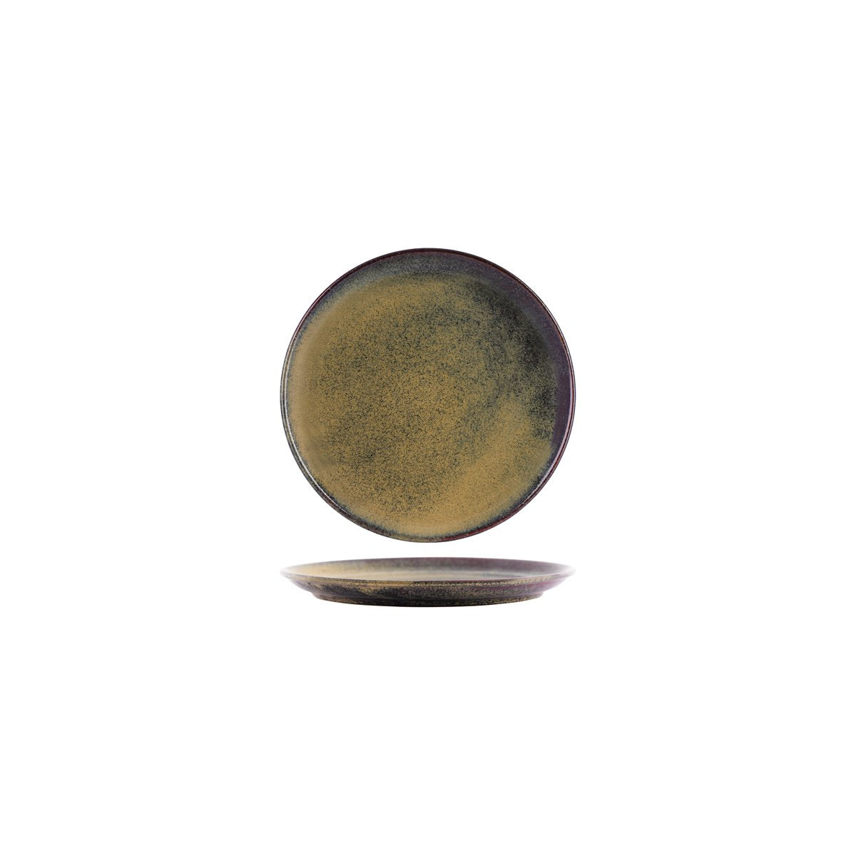 98830 Reactive Brown Round Plate 190x25mm Leisure Coast Hospitality And Packaging
