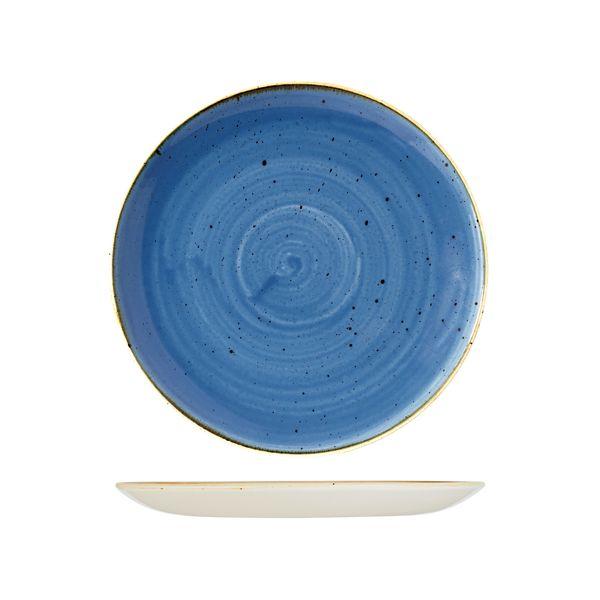 9975126-B Stonecast Cornflower Blue Round Coupe Plate 260mm Leisure Coast Hospitality & Packaging