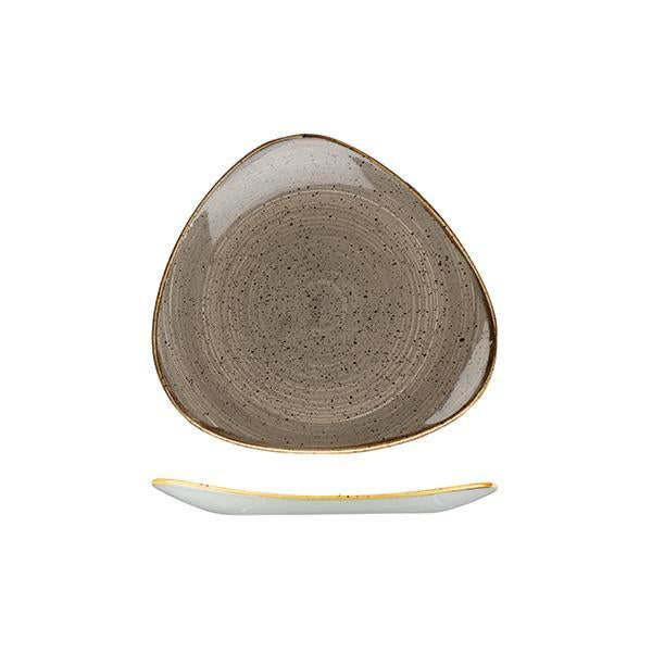 9975323-P Stonecast Peppercorn Grey Triangular Plate 229x229mm Leisure Coast Hospitality & Packaging