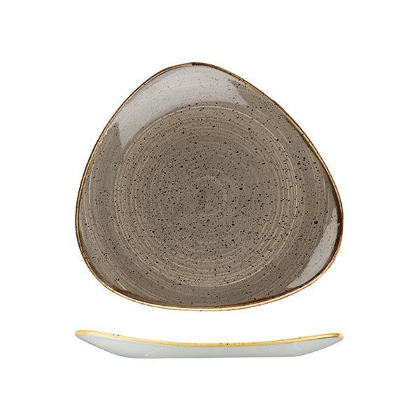 9975326-P Stonecast Peppercorn Grey Triangular Plate 265x265mm Leisure Coast Hospitality & Packaging