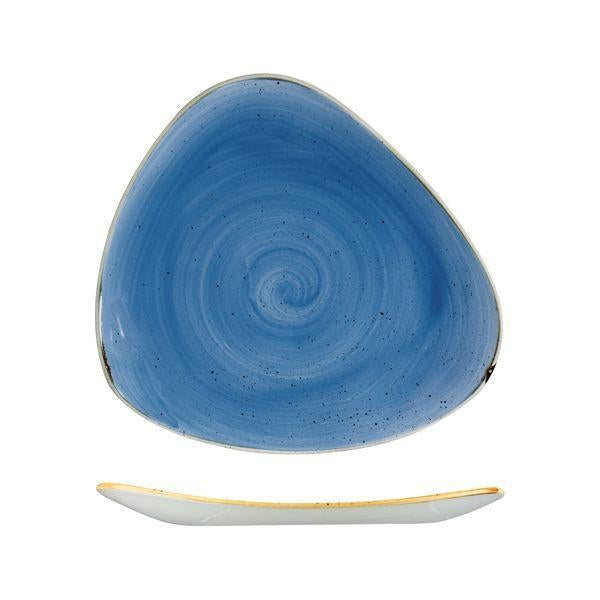 9975330-B Stonecast Cornflower Blue Triangular Plate 311x311mm Leisure Coast Hospitality & Packaging