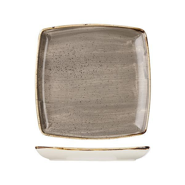 9975510-P Stonecast Peppercorn Grey Deep Square Plate 268x268mm Leisure Coast Hospitality & Packaging