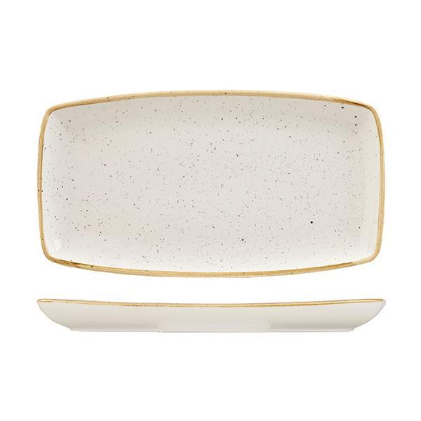 9975535-W Stonecast Barley White Oblong Plate 350x185mm Leisure Coast Hospitality & Packaging