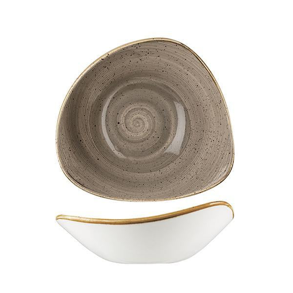 9975723-P Stonecast Peppercorn Grey Triangular Bowl 235x235mm / 600ml Leisure Coast Hospitality & Packaging