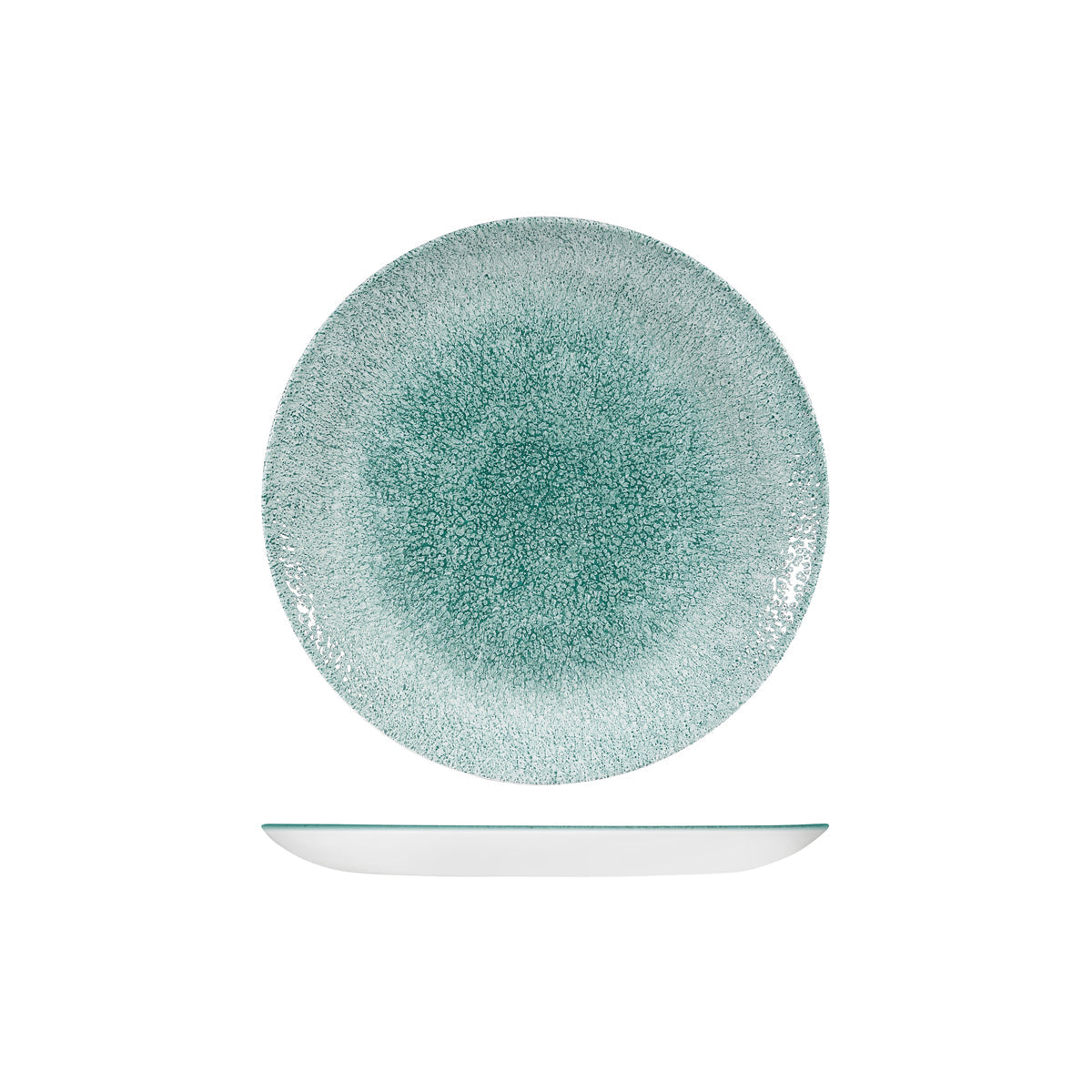 9976122-J Studio Prints Raku Jade Green Round Coupe Plate 217mm Leisure Coast Hospitality & Packaging