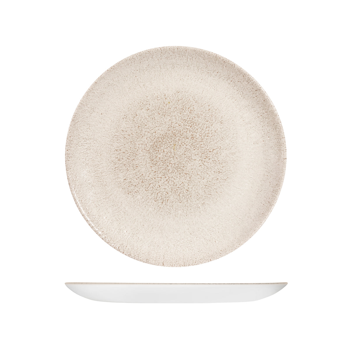 9976126-AG Studio Prints Raku Agate Grey Round Coupe Plate 260mm Leisure Coast Hospitality & Packaging