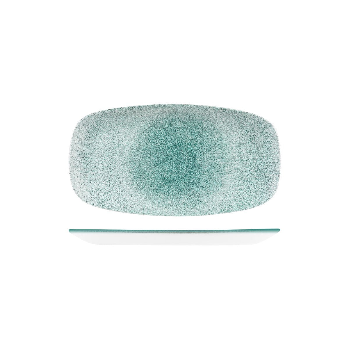 9976575-J Studio Prints Raku Jade Green Oblong Chef's Plate 355x189mm Leisure Coast Hospitality & Packaging