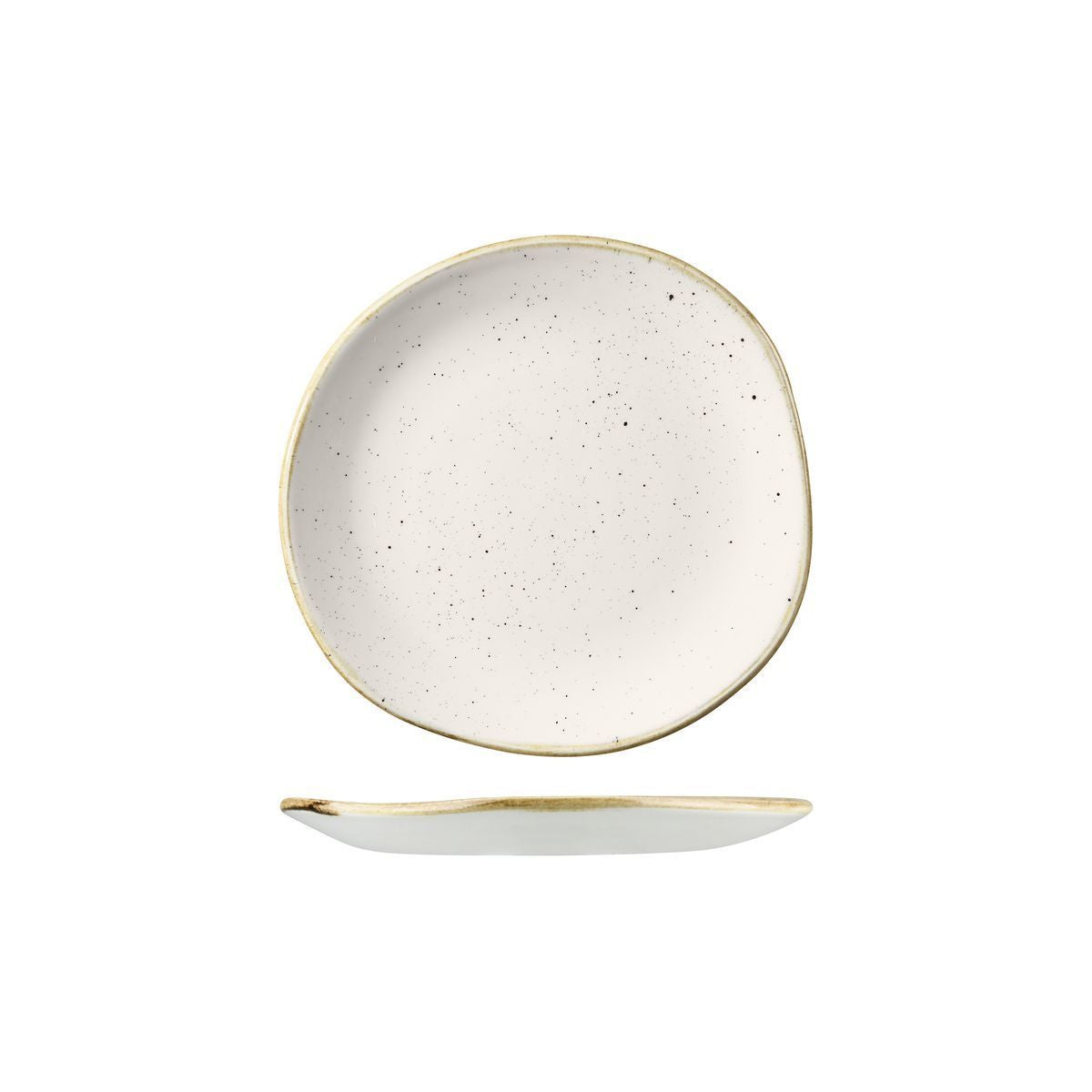 9979118-W Stonecast Barley White Round Organic Plate 186mm Leisure Coast Hospitality & Packaging