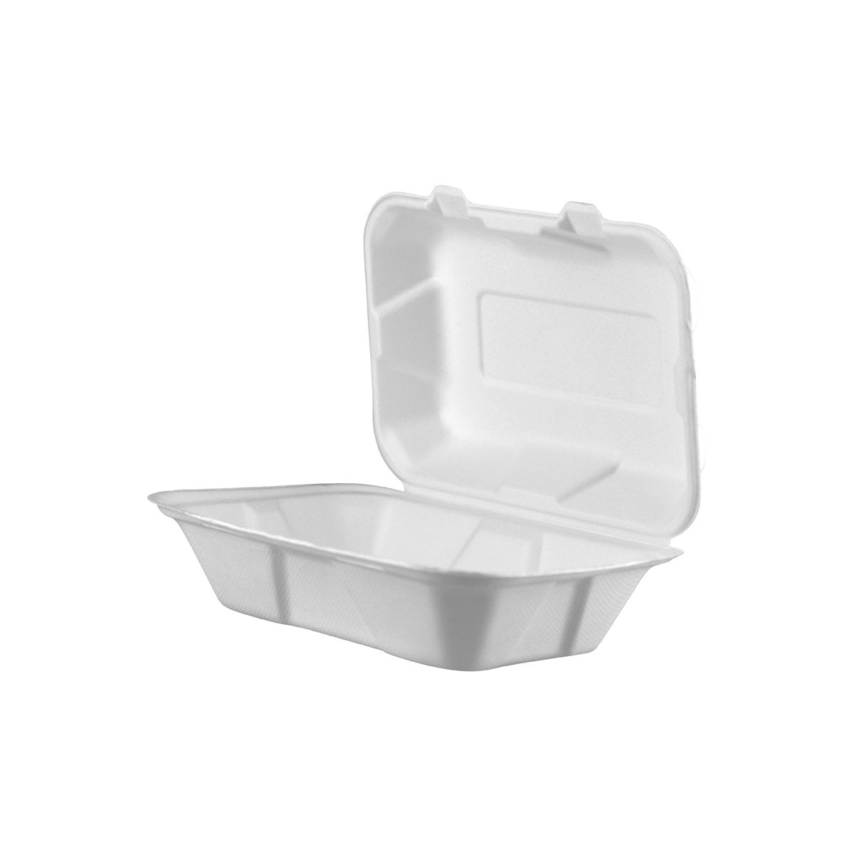 A-SH89 PacTrading Sugarcane Takeaway Clamshells 229x152x75mm Leisure Coast Hospitality Environmentally Friendly Disposable Takeaway Food Packaging