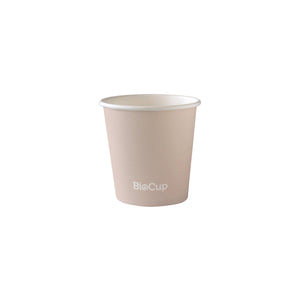 ABC-4 BioPak BioCup 4oz Aqueous Single Wall Cup White Leisure Coast Hospitality & Packaging Supplies