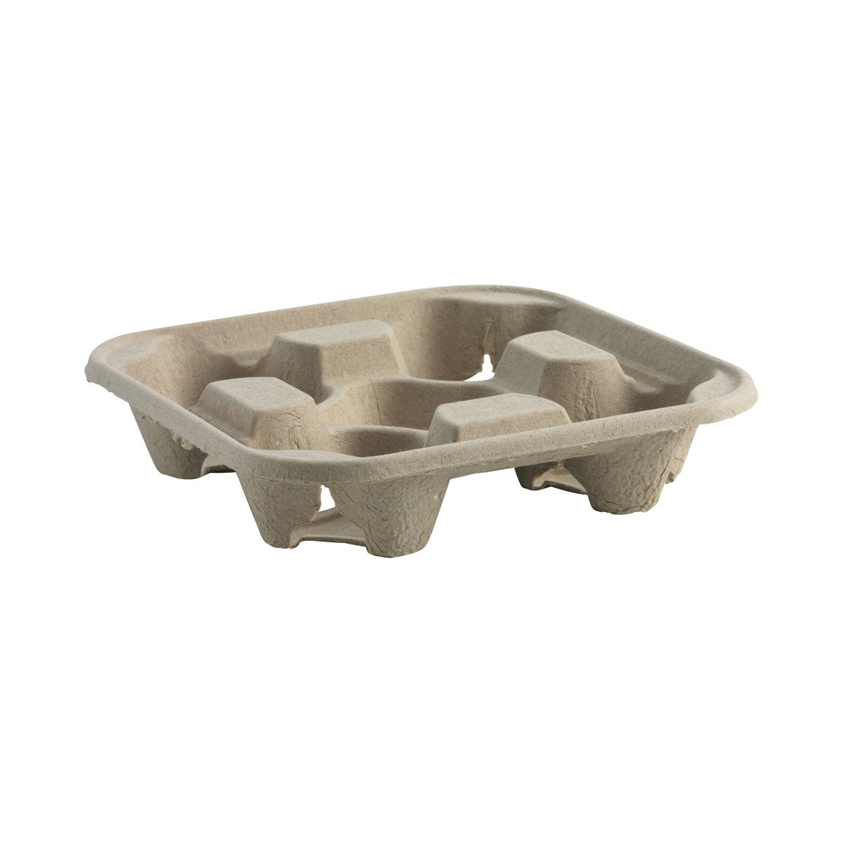B-CC-832 BioCup Trays 100% Recycled Paper Pulp 4 Cup Tray Leisure Coast Hospitality & Packaging Supplies
