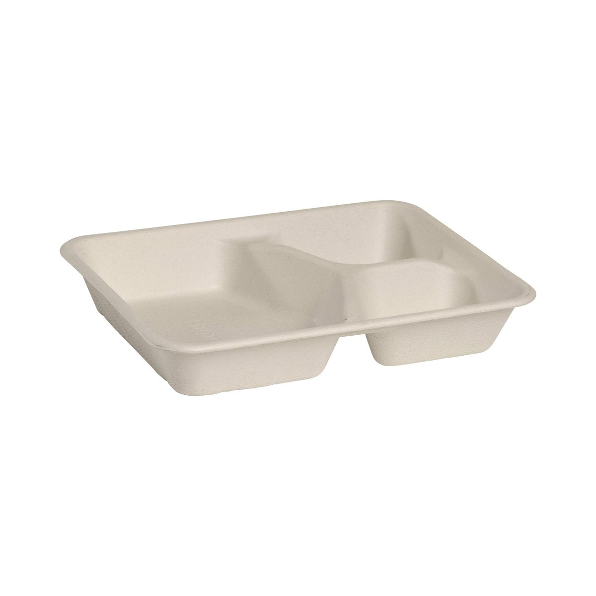 B-LB-3C-N BioCane Compartment Containers & Lids Natural BioCane 3 Compartment Container 240x180x40mm Leisure Coast Hospitality & Packaging Supplies