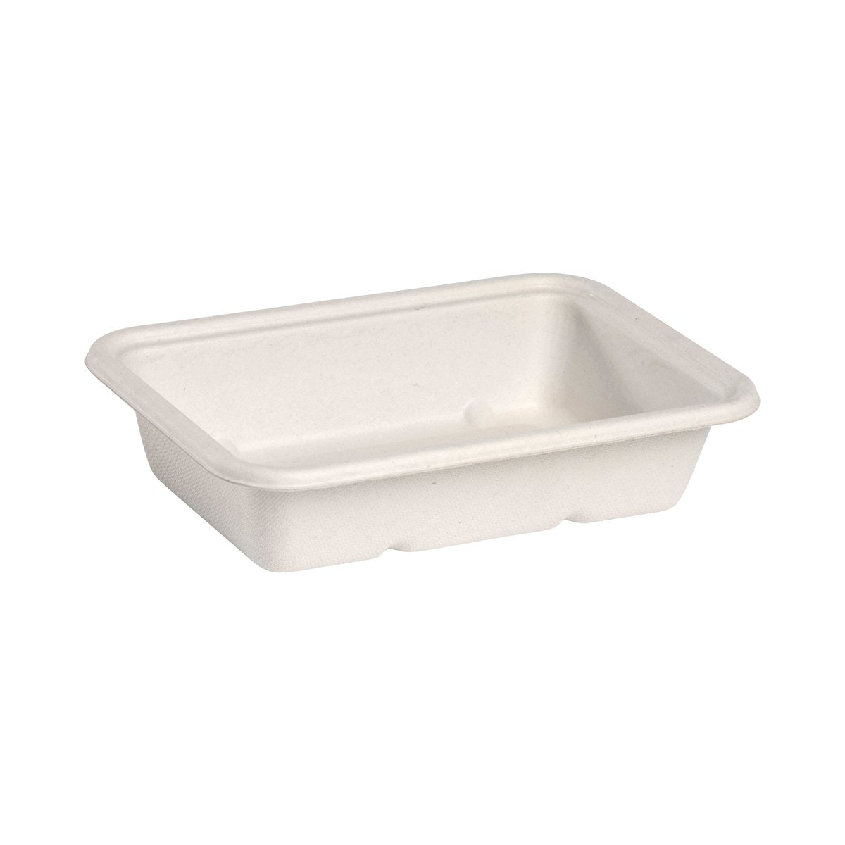 B-LB-500-W BioCane Rectangular Takeaway Containers & Lids White BioCane Container 500ml Leisure Coast Hospitality & Packaging Supplies