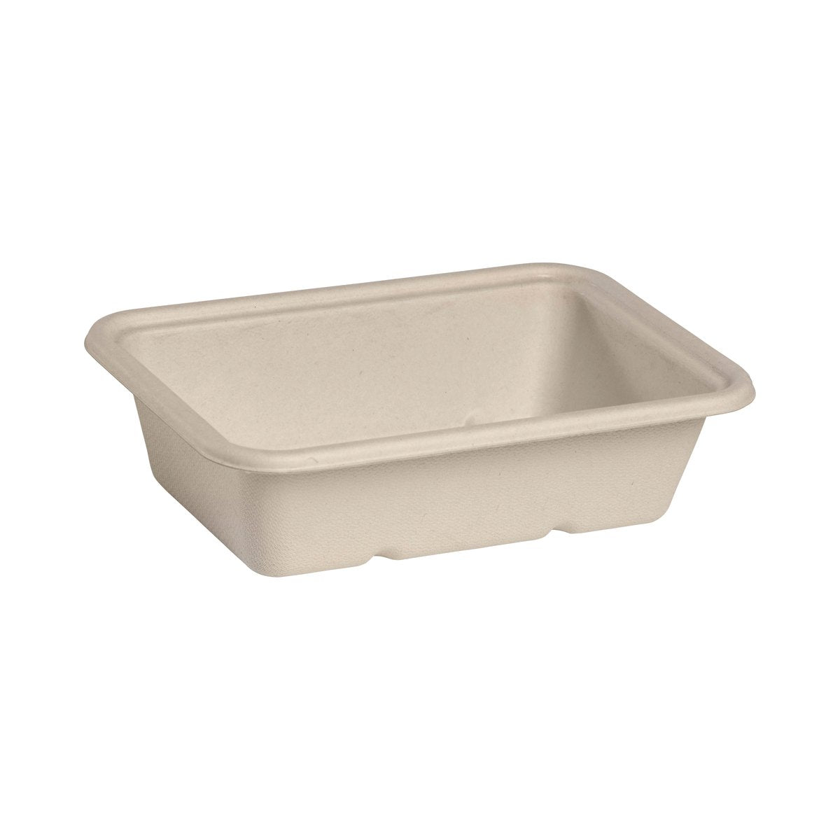 B-LB-600-N BioCane Rectangular Takeaway Containers & Lids Natural BioCane Container 600ml Leisure Coast Hospitality & Packaging Supplies