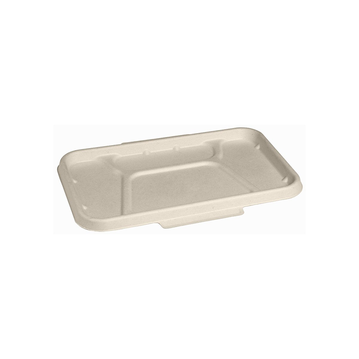 B-LBL-4C-N BioCane 4 Compartment Takeaway Container & Lid Natural Lid 275x175x19mm Leisure Coast Hospitality & Packaging Supplies