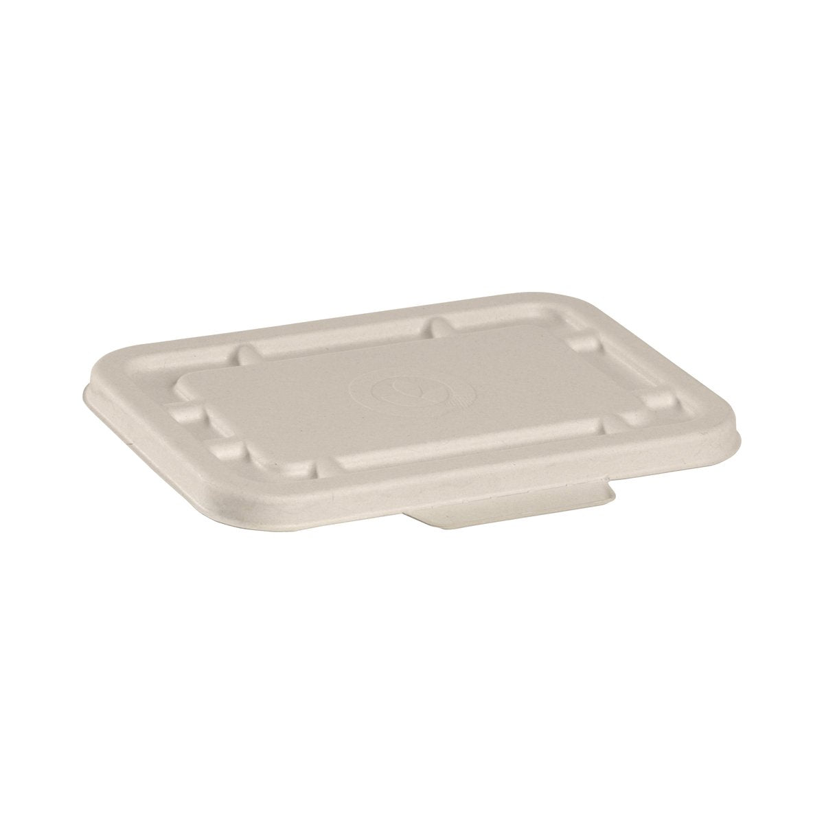 B-LBL-N-SMALL BioCane Rectangular Takeaway Containers & Lids Natural BioCane Lid Leisure Coast Hospitality & Packaging Supplies