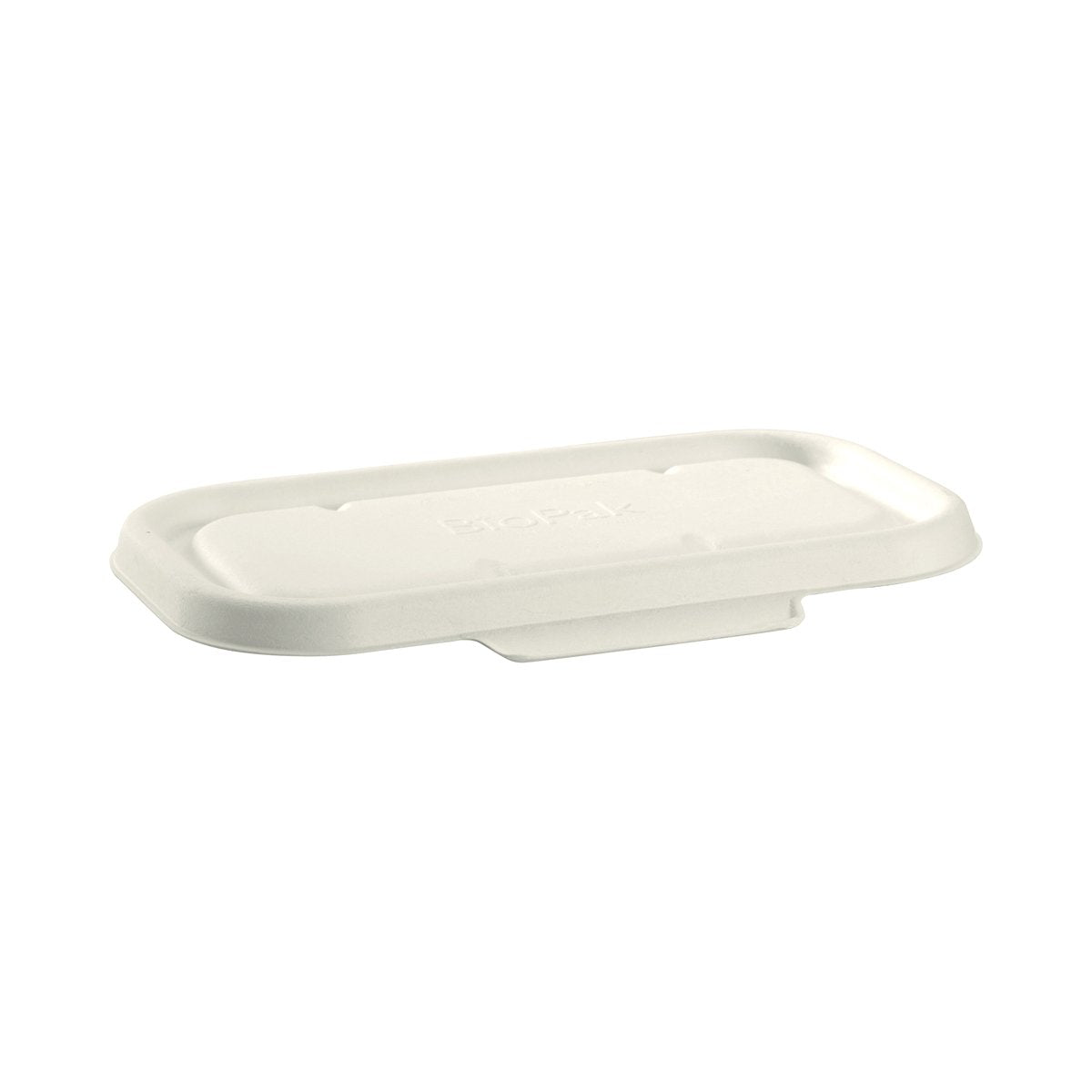B-LBL-W BioCane Takeaway Containers & Lids White BioCane Lid Leisure Coast Hospitality & Packaging Supplies