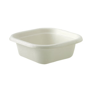 B-SLB-280-W BioCane Square Takeaway Containers & Lids White BioCane Container 280ml Leisure Coast Hospitality & Packaging Supplies