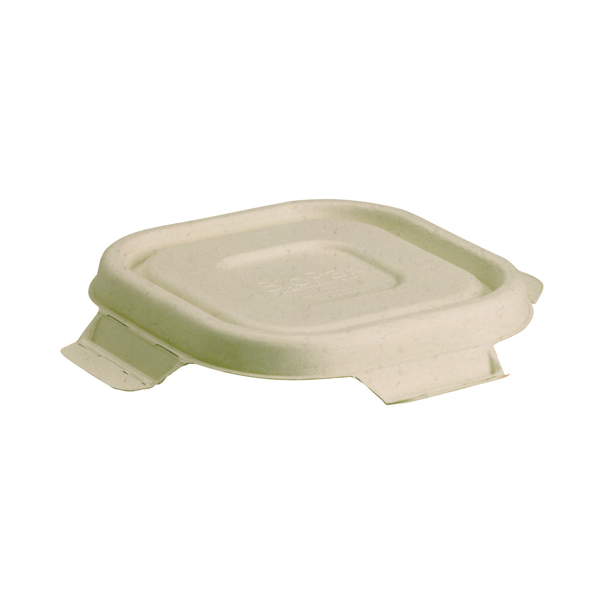 B-SLBL-N BioCane Square Takeaway Containers & Lids Natural BioCane Lid 130x130mm Leisure Coast Hospitality & Packaging Supplies
