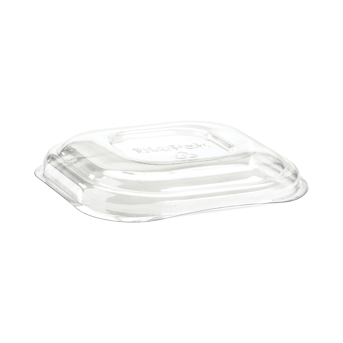 B-SLBL-RPET(D) BioCane Square Takeaway Containers & Lids Clear Dome PET Lid 130x130mm Leisure Coast Hospitality & Packaging Supplies