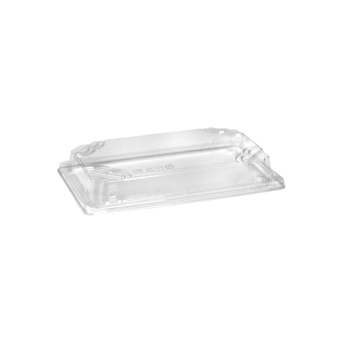 B-STL-LARGE BioCane Large Sushi Tray Lid Leisure Coast Hospitality & Packaging