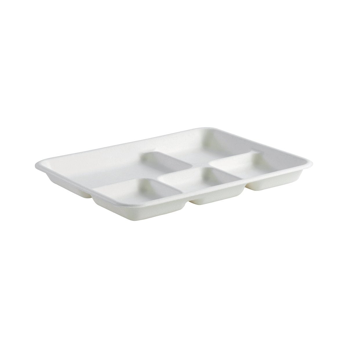 B-TL-15 BioCane Tray BioCane Tray 5 Compartments 260x210x25mm Leisure Coast Hospitality & Packaging Supplies