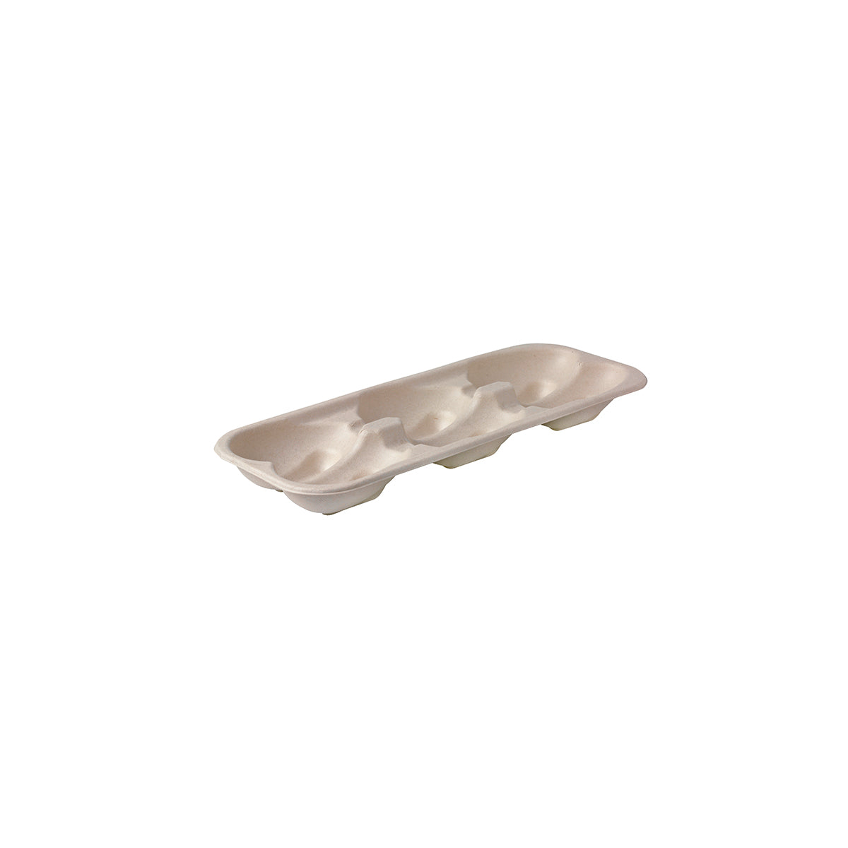B-TRAY-6-OYSTER-BASE BioCane Natural 6-Pack Oyster Tray Leisure Coast Hospitality & Packaging Supplies