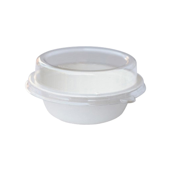 B18 PacTrading Sugarcane Bowls & PET Lids BOWL 155x54mm / 532ml (900/ctn) Leisure Coast Hospitality Environmentally Friendly Disposable Takeaway Food Packaging
