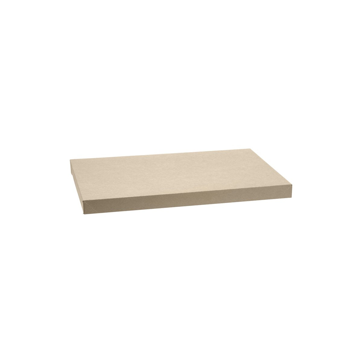 BB-CBL-L Budget BioBoard Catering Tray Large Solid Lid 558x252x30mm Leisure Coast Hospitality & Packaging Supplies
