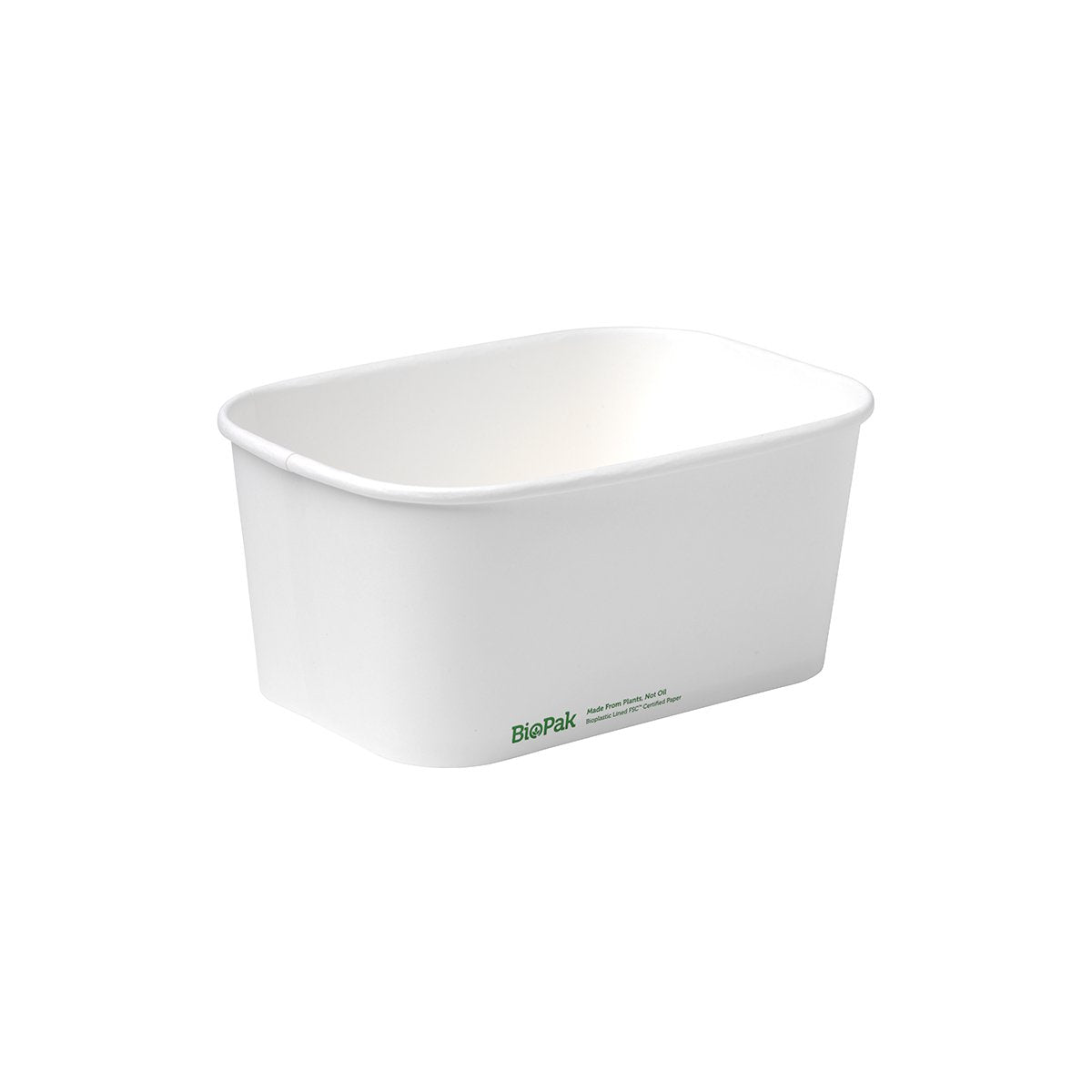BB-LB-1000-W BioBoard Takeaway Container White 1000ml