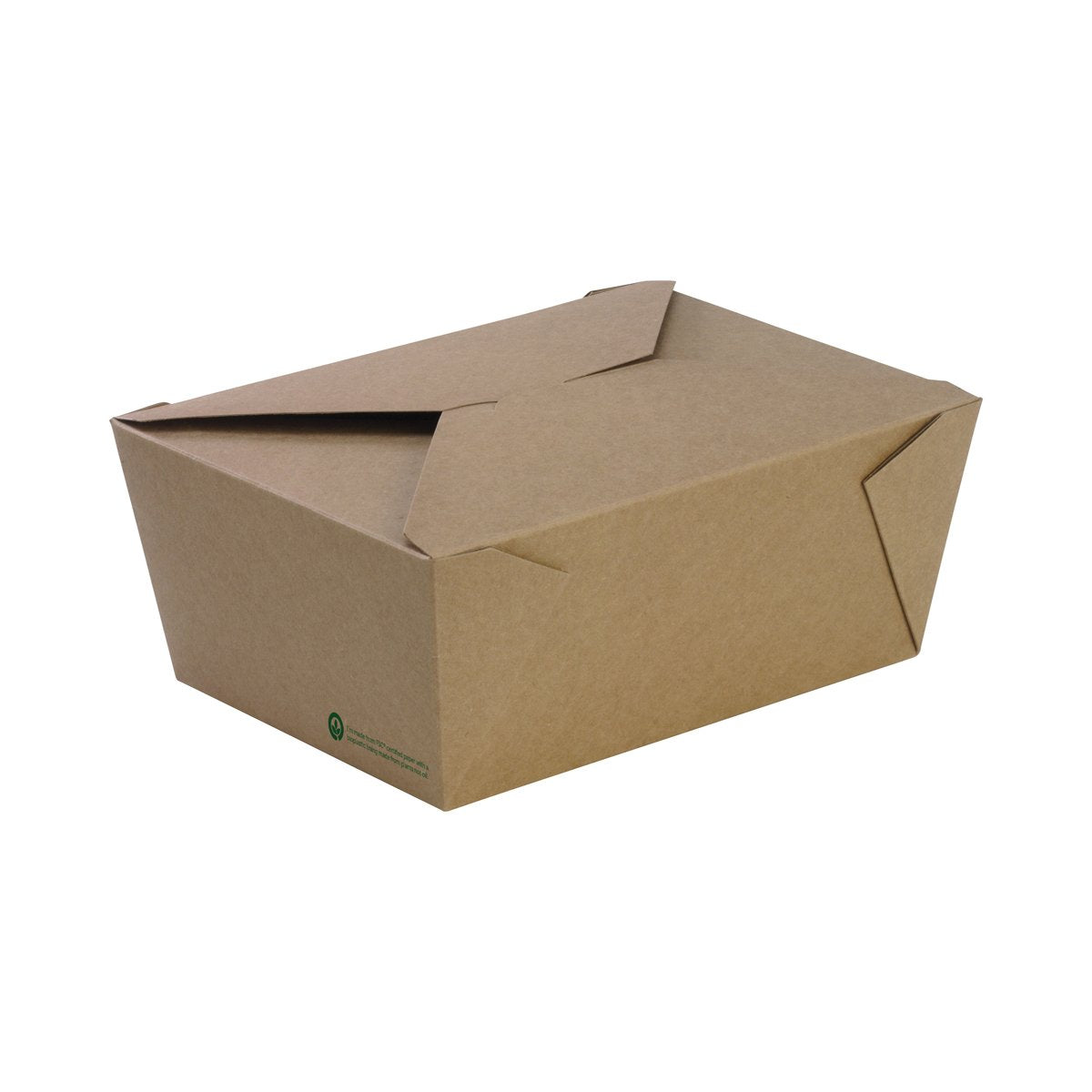BB-LBXL-4 BioBoard Lunch Boxes X-Large 197x140x90mm Leisure Coast Hospitality & Packaging Supplies