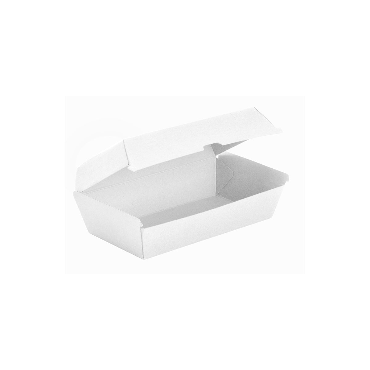 BB-SNACKBOX-LARGE-W BioBoard Snack Box White Leisure Coast Hospitality & Packaging Supplies