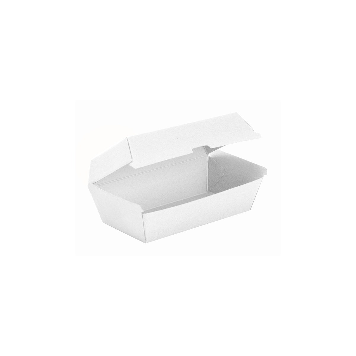 BB-SNACKBOX-REGULAR-W BioBoard Snack Box White Leisure Coast Hospitality & Packaging Supplies