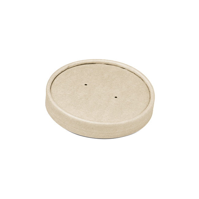 BBAP16L PLA Coated Bamboo Bowl Lid 90mm Leisure Coast Hospitality & Packaging Supplies Eco Food Packaging