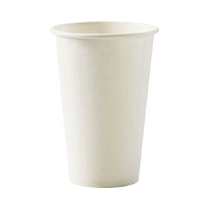 BC-12(80)W BioCup Single Wall White White 12oz / 80mm Leisure Coast Hospitality & Packaging Supplies