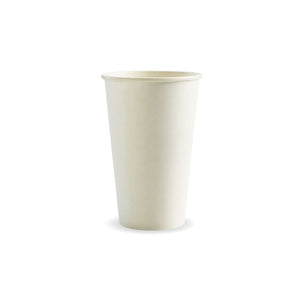 BC-16W BioCup Single Wall White White 16oz Leisure Coast Hospitality & Packaging Supplies