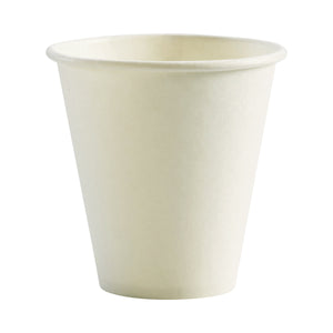BC-8W(90) BioCup Single Wall White White 8oz / 90mm Leisure Coast Hospitality & Packaging Supplies