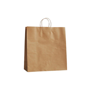 Recycled Kraft Paper Carry Bag Twisted Paper Handles 480x450x180mm