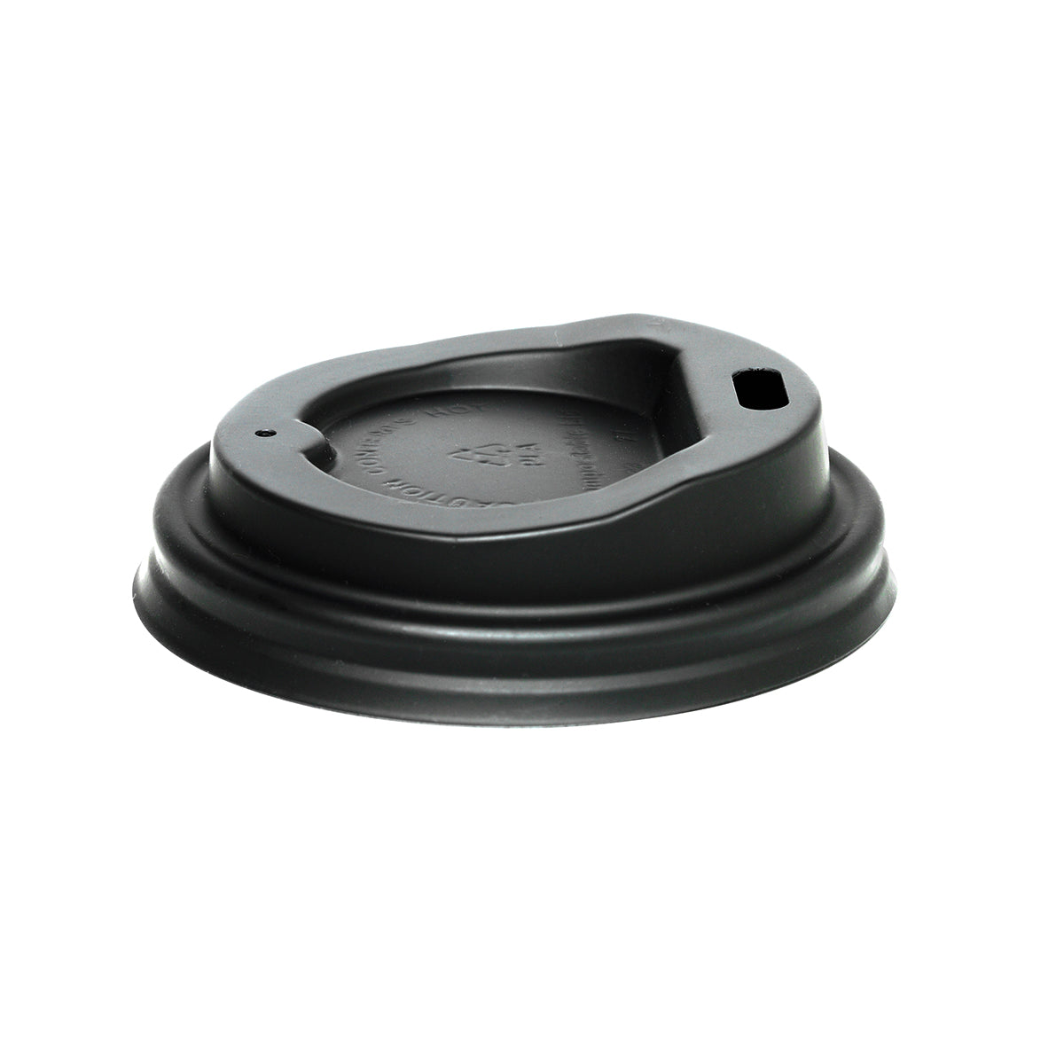 BCL-4PLA-B BioCup 4oz Black PLA Lid Leisure Coast Hospitality & Packaging Supplies
